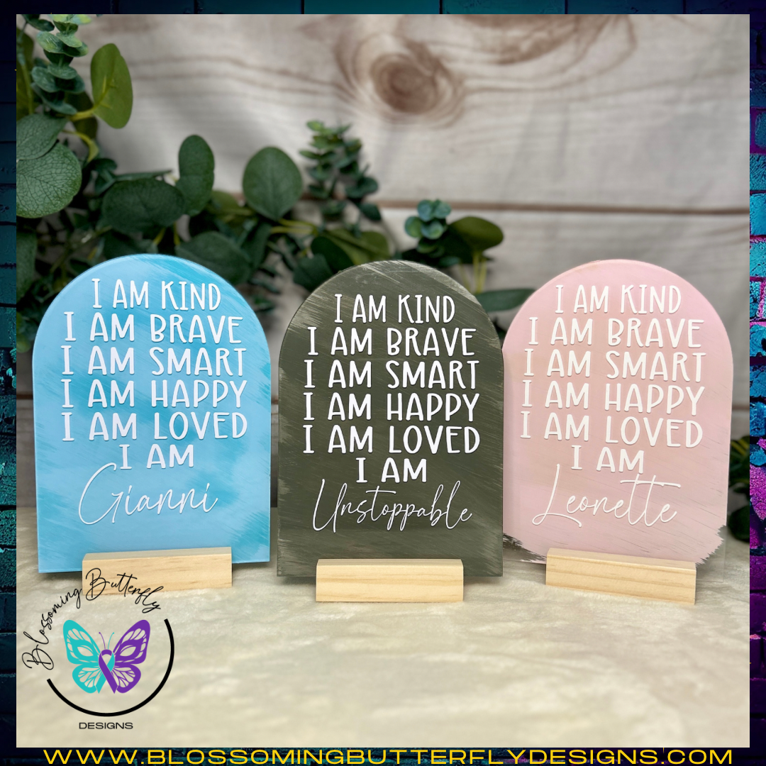 I AM affirmation signs