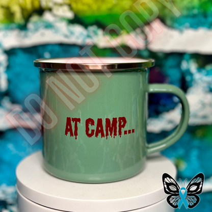 This One Time at Camp Jason tin mug