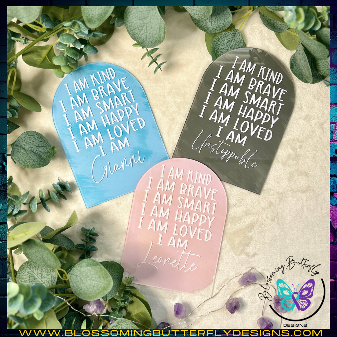 I AM affirmation signs