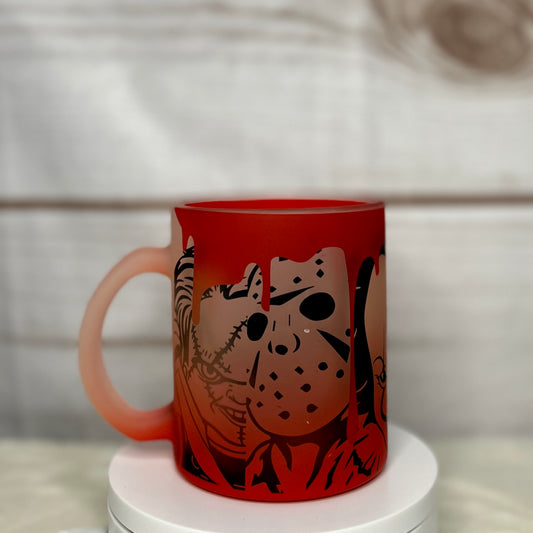 Horror Themed Glass Mug