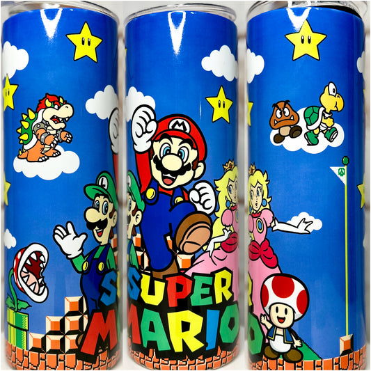 Old School Super Mario Tumbler