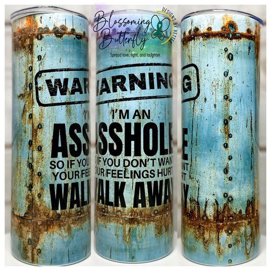 Warning Tumbler