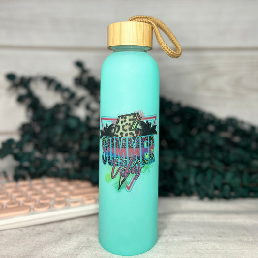 Summer Vibes Glass Bottle