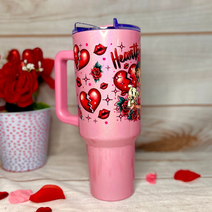 Betty Heartbreaker 40oz Tumbler with handle