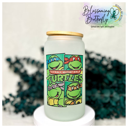 Ninja Turtles Glass Can