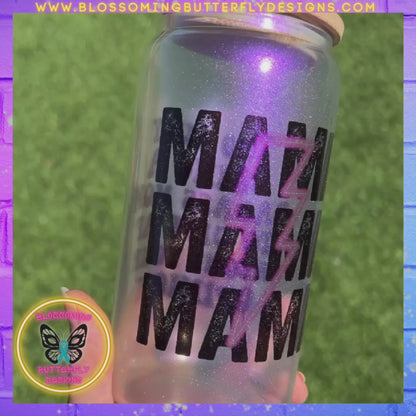 Sassy MAMA Iridescent Glass Can