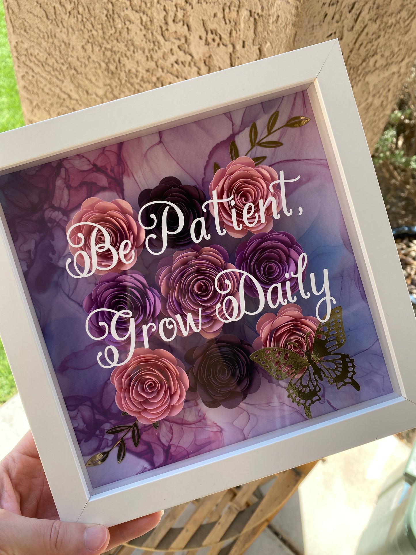 Be Patient, Grow Daily Shadowbox