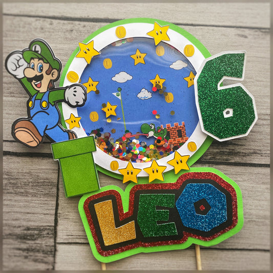 Luigi Birthday Cake Topper